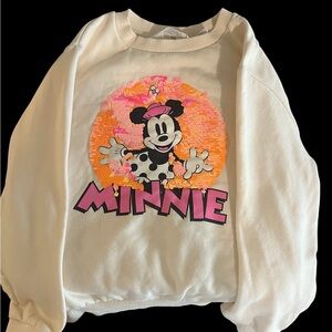 Minnie Mouse H & M Crew Neck Sweatshirt, Sequence, Girl’s Size 5